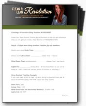 restorative sleep worksheet