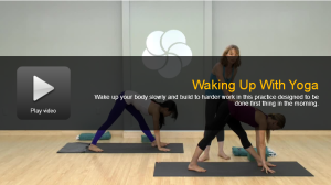 waking up to yoga