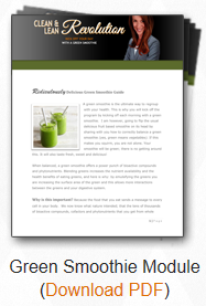 green smoothie shopping list